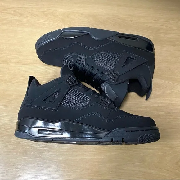 Air Jordan 4 “Black Cat” -Men’s Retro Sneakers Shoes - Picture 5 of 7